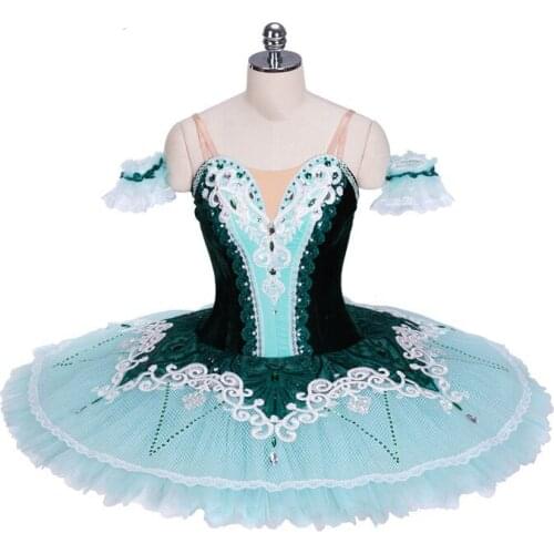 Adult Child Professional Ballet Tutu Aqua Professional Ballet Tutu Costume Custom Performance Competition Tutu Dress for Women