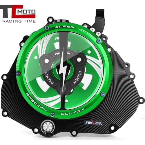 Clear Clutch Cover Engine Protector Guard Spring Retainer Pressure Plate For Kawasaki Ninja 400 Z400 Ninja400 2018-2021 2020