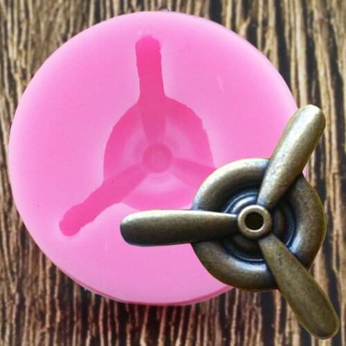 Airplane Propeller Silicone Mold Fondant Chocolate Molds Birthday Party Cake Decorating Tools Kitchen Baking Candy Clay Mould