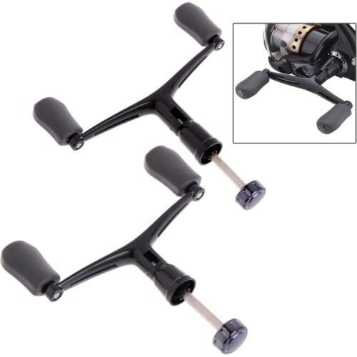 Fishing Handle Reel Double Knob Replacement Spinning Accessories Aluminum Alloy