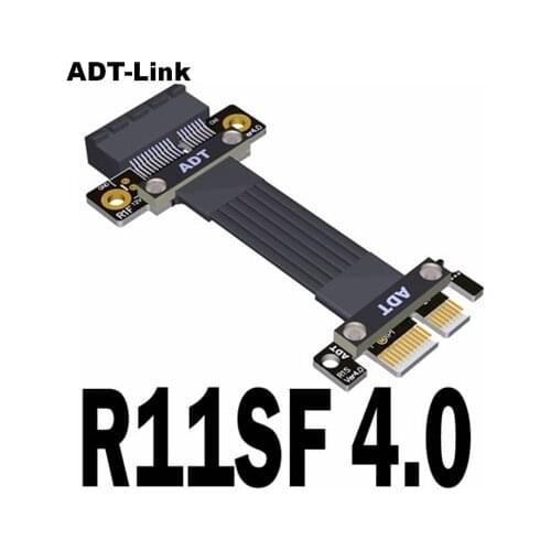 ADT-Link 4.0 PCI Express 4.0 X1 Extension Cable for PCIe X1 Audio, LAN, USB Cards, Extension
