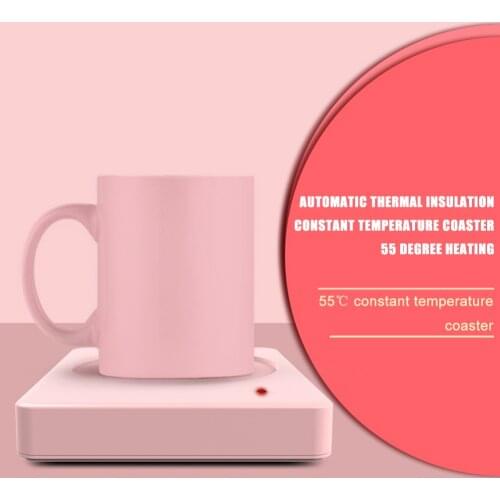 Mini Smart Coaster Cup Electric Heater Coffee Mug Water Bottle Warmer Heat Base Placemats Table Padding Cup Mats