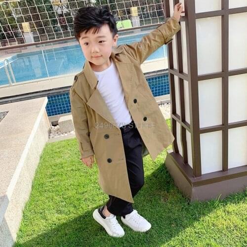 2020 Boys Girls Windbreaker Autumn Spring Jacket For Girls Trench Coat Boys Kids Outerwear Coat For Girl Jacket Children Clothes