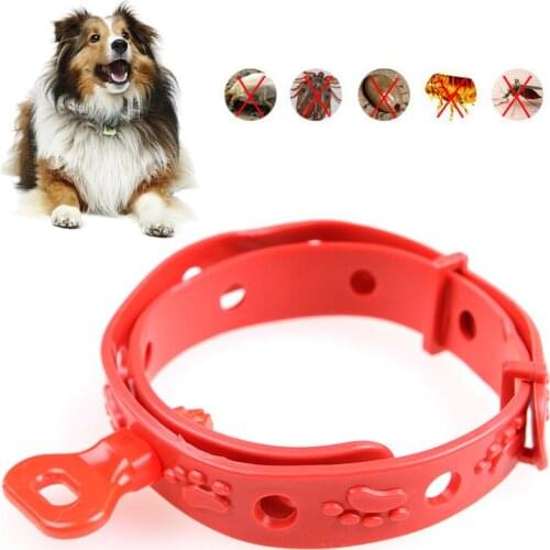 42cm Retractable Deworming Dog Cat Collar Anti-Ticks Flea Ticks Prevention Mosquitoes Repellent Collar for Cat Dog Pet Products