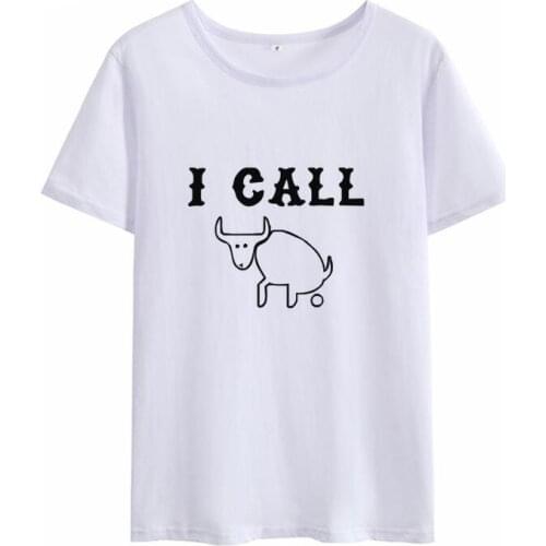 Funny T Shirts Women 2021 Summer Loose Plus Size Trendy Cotton Tee Shirt Femme Short Sleeve Loose T-shirt Women Tops