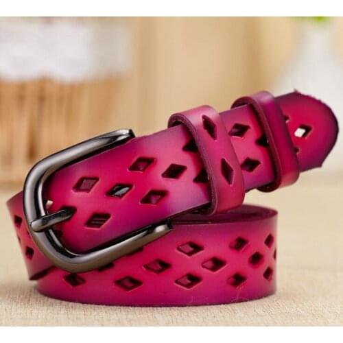 Genuine Leather Belt For Women Gift Gesigner Jeans Belts Womens High Quality Cowskin Personality Buckle Vintage Free Size