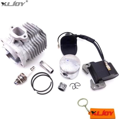 3 Electrode L7T Spark Plug Ignition Coil 44mm Cylinder Piston Pin Kit For 2 Stroke 49cc Engine Mini Quad ATV Pocket Dirt Bike