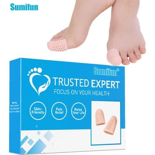 8pcs Silicone Toe Sleeve Gel Toe Cap Cover Protector Hallux Corn Blisters Bunion Massager Pain Relief Gel Tube Foot Care Tool