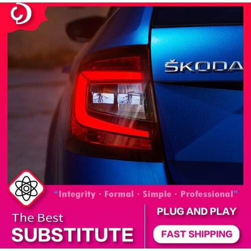 AKD Car Styling Taillights for skoda octavia Taillights 2015 2016 2017 LED Tail Light DRL Tail Lamp Turn Signal Rear Reverse