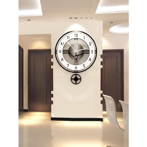 Pendulum Nordic Large Wall Clock Luxury Living Room Creative Wall Watch Simple Modern Design Art Kitchen Home Decoration AB50ZB