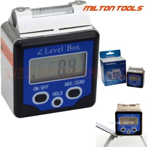 High quality 360 degree Digital Inclinometer with spirit bubble digital Protractor Bevel Box digital angle meter
