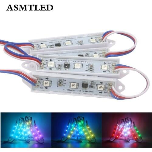 DC12V 5050 SMD Dropping Glue LED Module For Sign Shop Sanner Brighter WS2811 2811 External IC Addressable Pixel Digital Modules