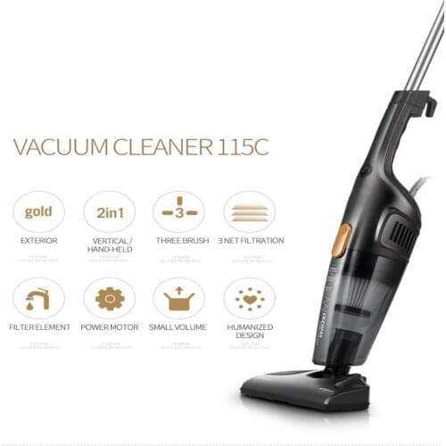 Deerma vacuum cleaner Household High Power Handheld Silent Strong Vacuum cleaner DX115s