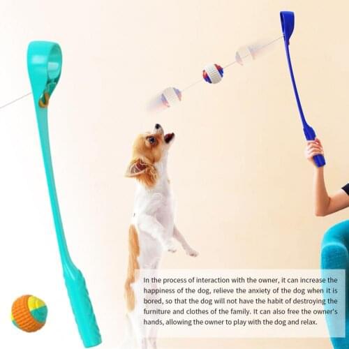 Stress-relieving Tennis Throwing Pet Toy Multifunctional Interactive Dog Training Throw Cue Ball Useful Outdoor Train Supplies