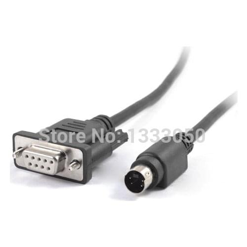 8.2 Ft 4P Mini Din to DB9P RS422 PLC Programming Cable for Fatek FBS