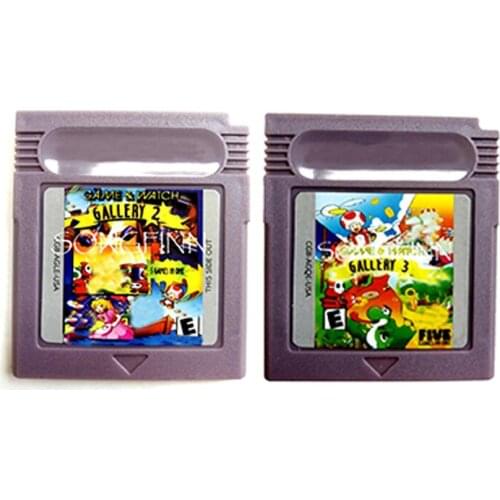 5 in 1 Game & Watch Gallery 2 3 Video Game Memory Cartridge English Language Card for 16 Bit Console