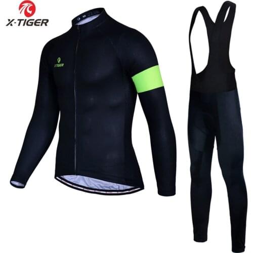 X-Tiger Autumn Long Sleeve Cycling Clothing Set Breathable Bicycle Wear Anti-sweat MTB Bike Cycling Jersey Ropa Maillot Ciclismo