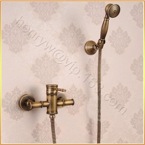 L15791 - Luxury Brass Bath Shower Mixer Bronze Color Bath Faucet With Hand Shower & Hose