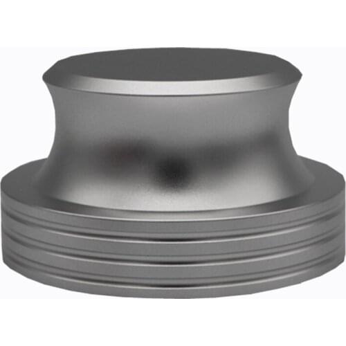 Top Deals Aluminum Metal Vinyl Record Weight Stabilizer Disc Balanced Clamp for Turntable LP Record Player Accessories Silver