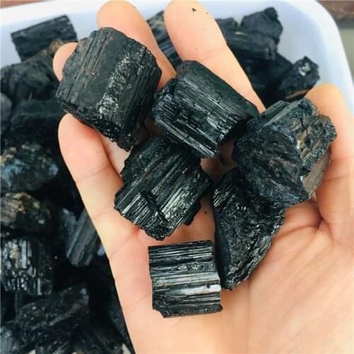 AAA 100g-2kg NATURAL Black TOURMALINE CRYSTAL STONE ORIGINAL