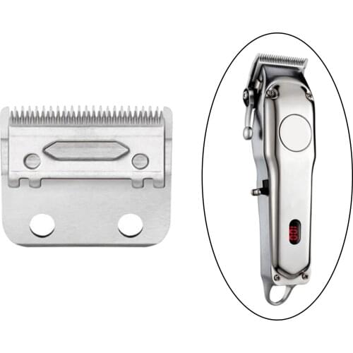 Stainless Steel Hair Clipper Blade Replacement 2-Hole for Barbers Stylists Cordless Haircut Tool 12mm Length