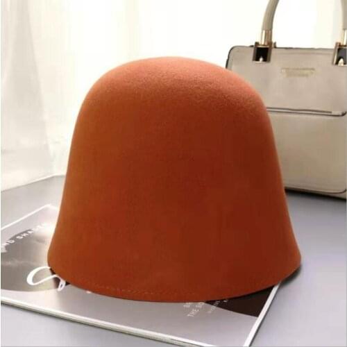 Solid Color Fashion New FishermanS Hat Vintage Spring Autumn Casual Wool Basin Cap Women Hat