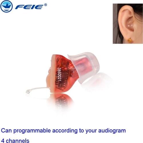 Portable Mini CIC Digital Invisible Hearing Aid Programmable Ear Sound Amplifier In the Ear Tone Volume Adjustable Hearing Aids