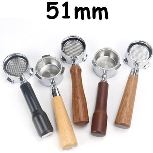 Coffee Bottomless Portafilter 51mm For Delonghi Coffee Machine Replacement Coffee Filter Basket Espresso Machine Accessory Tools