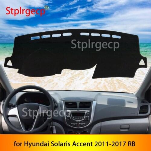 For Hyundai Solaris Accent 2011-2017 RB Anti-Slip Dashboard Cover Protective Pad Car Accessories Sunshade Carpet 2013 2014 2015