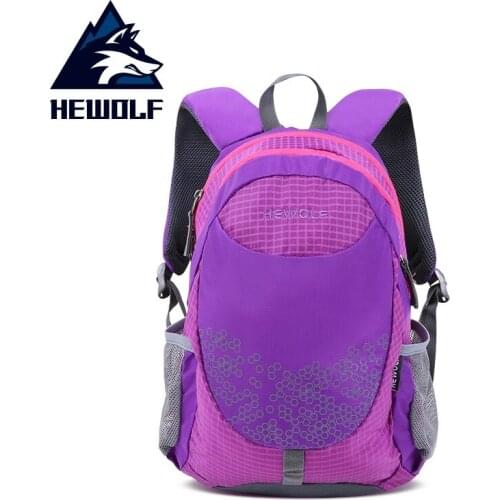 Hewolf Outdoor Shoulders Backpack Schoolbag Middle School Student Backpacks Super light Childrens travel Bags