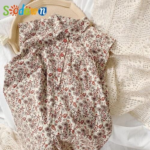 Sodawn Girls Summer New Floral Clothes Overalls Pant For Kids Jumpsuit For Girls Childrens Overalls Kid Clothes Girl