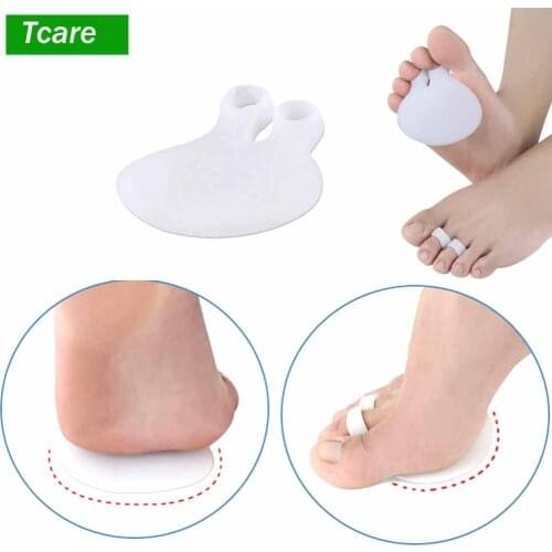 Tcare 1Pair Metatarsal Pads Ball of Foot Cushions Forefoot Insoles for Metatarsal Support and Foot Pain Relief Stay Comfortably