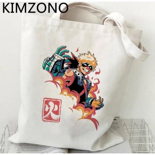 My Hero Academia Kaminari Denki shopping bag recycle bag jute bag grocery shopping shopper handbag bag shoping reusable custom