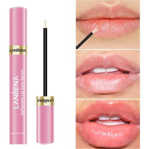 LANBENA Moisturizing Lip Plumper Serum Long Lasting makeup Liquid Lip Gloss Oil Care Lips Reduce Fine Lines Beauty Cosmetics
