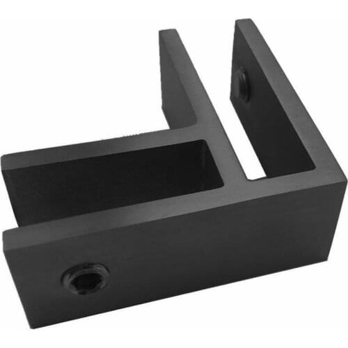 YL low price connector glass to glass 90 degree glass clamp black