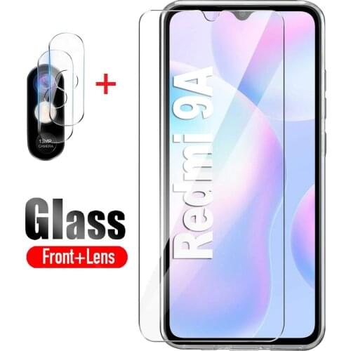 Screen Protector Tempered Glass For Xiaomi Redmi 9 9A 9C Explosion-proof Glass + Lens Film For Xiaomi Redmi 9 9A 9C NFC