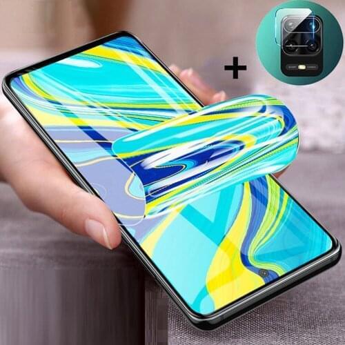 2 In 1 Redmi Note 9S Hydrogel Film For Xiaomi Redmi Note 9S Screen Protector Red Mi Note 9 Pro Protective Lens Flim Note9Pro