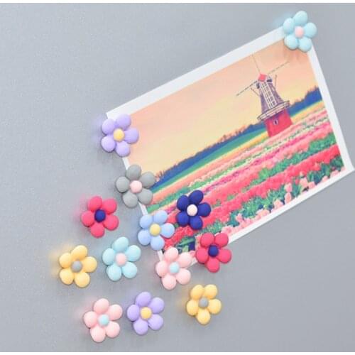 3D Flower Fridge Magnets магниты на холодильник Strong Magnet Creative Little Fresh Literary Decoration Refrigerator Sticker