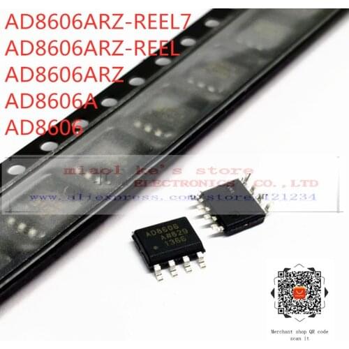 [5pcs]100%New original: AD8606ARZ-REEL7 AD8606ARZ-REEL AD8606ARZ AD8606A AD8606 - IC OPAMP GP 2 CIRCUIT 8SOIC