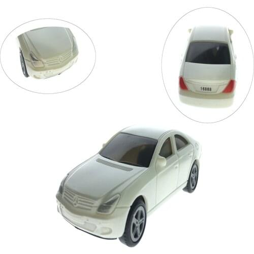 5pcs/lot 1:50 Scale Diecast Model White Plastic Cars For European Architecture Model Making Train Layout