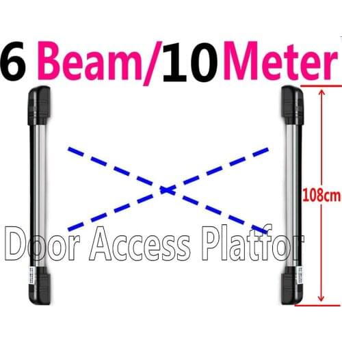 6 Infrared Beams+10 Meter Detect Distance Home Secure Anti-thieves Window Sensor Gate Alarm Infrared Beam photocell safe control