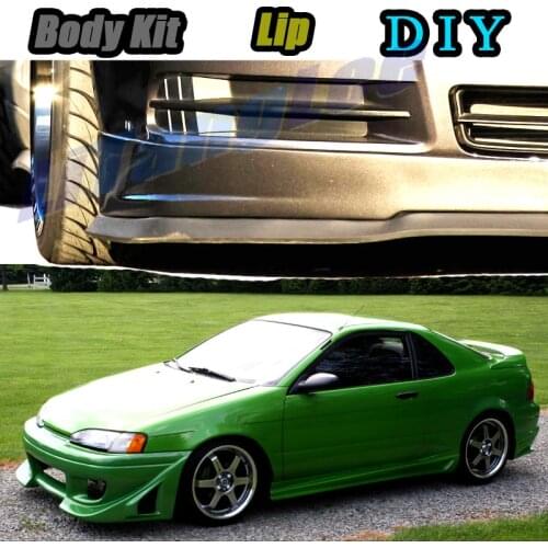 Car Bumper Lip Front Spoiler Skirt Deflector For TOYOTA Paseo Tune Car Modified Body Kit VIP Hella Flush Lips