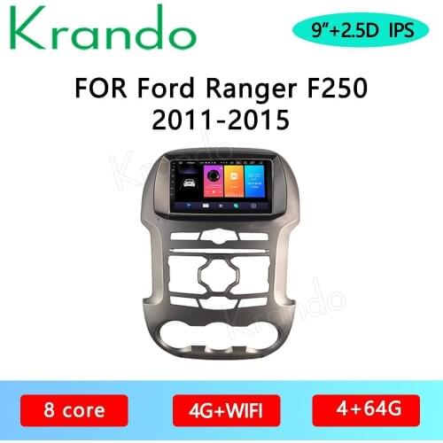 Krando Android 10.0 9" For Ford RangerF250 2011-2015 Car Radio Mavigation Radio Audio Stereo WIFI