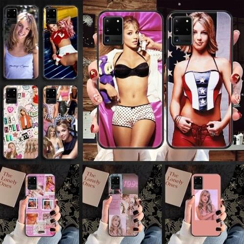 Britney Spears Phone case For Samsung Galaxy Note 4 8 9 10 20 S8 S9 S10 S10E S20 Plus UITRA Ultra black soft waterproof painting
