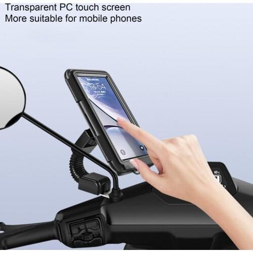 Motorcycle Bicycle Moto Bike Phone Navigation Holder Support handlebar Rearview Mirror Mount Clip Bracket for Mobile CellPhone
