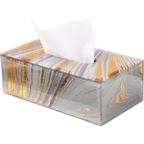 Toilet Paper Holder Square Tissue Box Glass Organizer Dispenser Napkin Tissue Boxes Storage Servilletero Wipes Case BW50ZJ