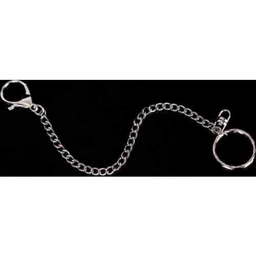 18cm fashion Long Metal Wallet Belt Key Chain Rock Punk Trousers Keychain Hipster Jean Keychains HipHop Key Chains Jewelry