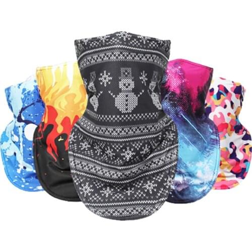 GOBYGO Winter Warm Bandana Soft Comfortable Quick-drying Outdoor Sports Skiing Cycling Running Fishing Hiking Mask Headwear