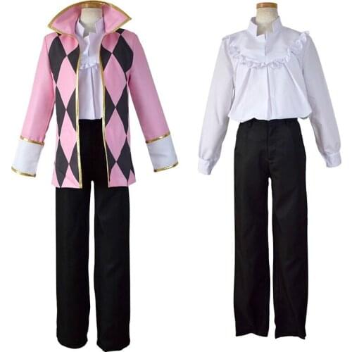 Howls Moving Castle Howl Coat Jacket Cosplay Costume latticed Coat Pants Anime Cosplay Costume free shipping