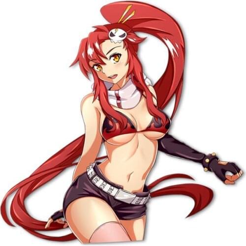 Personality Car Sticke YOKO KISS Cute Cartoon 3D Vinyl Waterproof Car Window High Quality Accessories Custom Reflective PVC